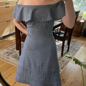 Banana Republic Strapless Blue Dress